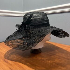👒Elegant Black Women's Sun/Derby Hat